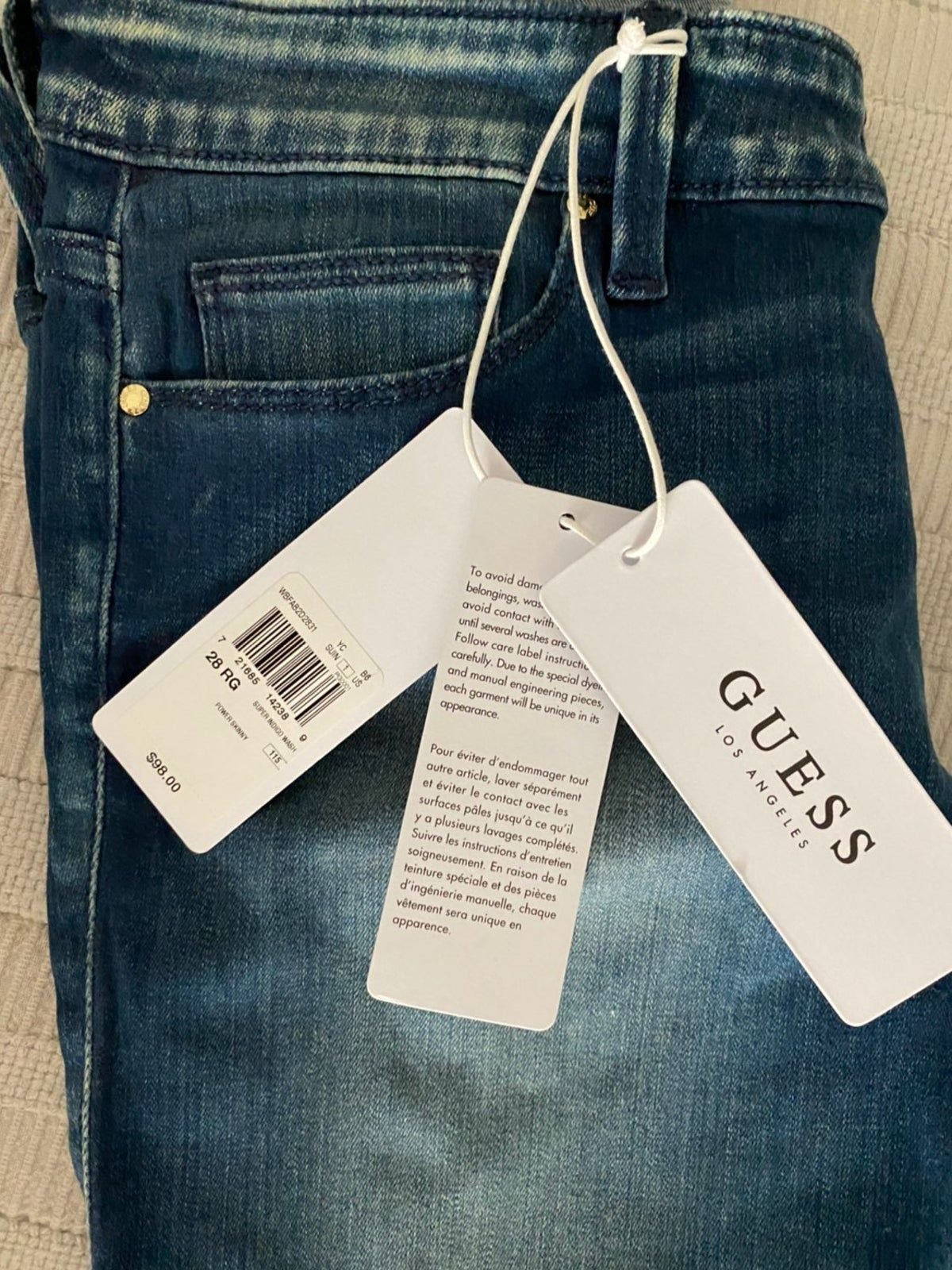 Custom jeans tags