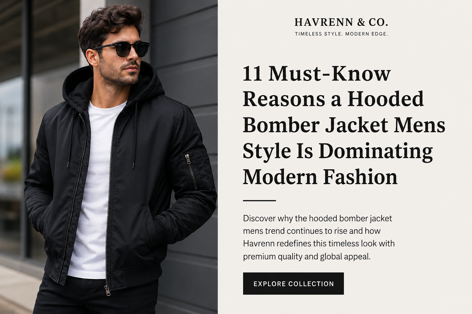 Hooded Bomber Jacket