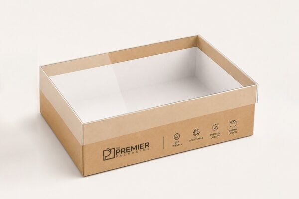 Clear Lid Boxes with Kraft Base