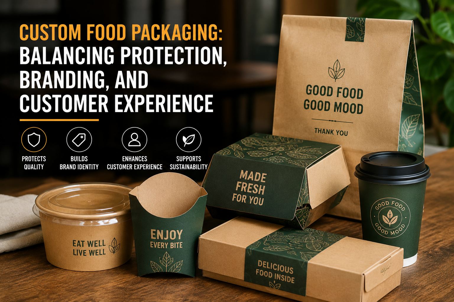 Custom Food Packaging: Balancing Protection, Branding, and Customer Experience